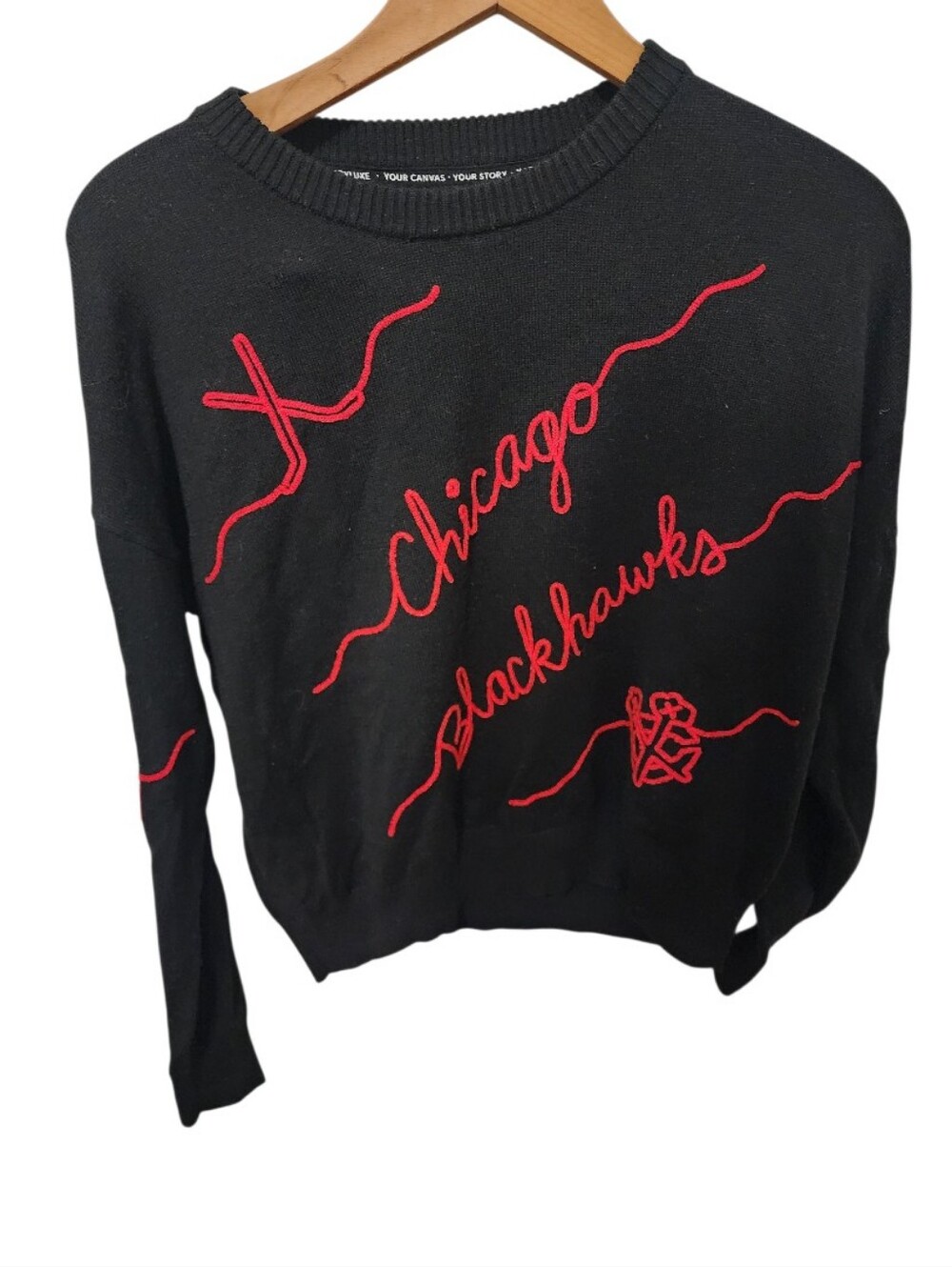 Kadyluxe  Chicago Blackhawks Wool Blend Sweater